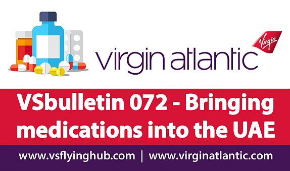 VSbulletin 072 - Bringing medications into the UAE